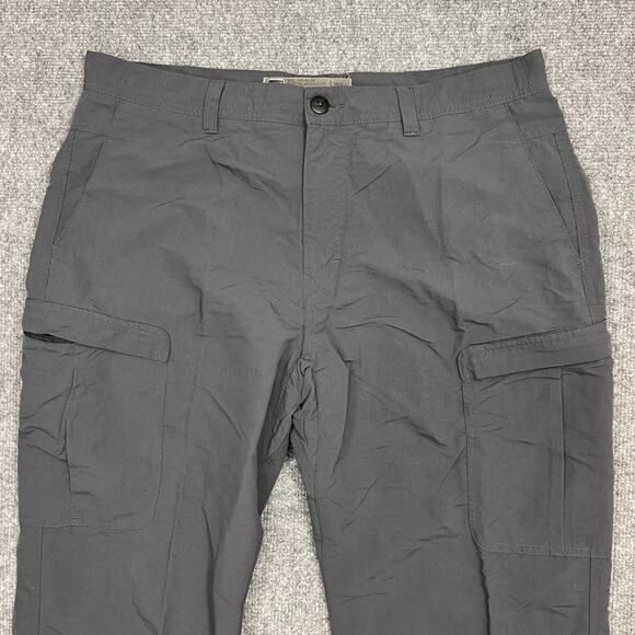 REI Hiking Pant Mens 36X32 Gray Nylon Outdoor Performance Mid Rise Cargo Pocket - Picture 4 of 10